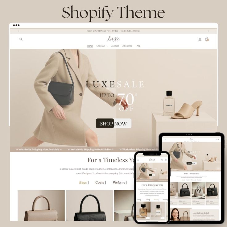 Notre plus grande réalisation - Site e-commerce pour une marque de luxe